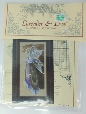 Lavender & Lace FAIRY GRANDMOTHER Counted Cross Stitch Chart Pattern Vintage - Image 1 of 3
