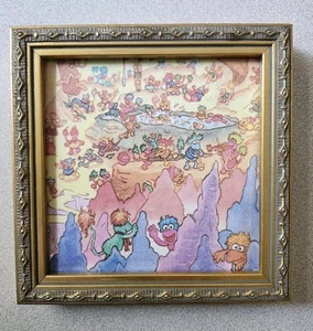 OOAK Upcycled Repurposed Art Recycled Gallery Wall Fraggle Rock Fraggles Henson - Picture 1 of 5