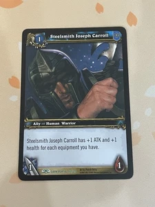 Juego de cartas coleccionables World of Warcaft, Steelsmith Joseph Carroll, Dark Portal 191/319, LP - Imagen 1 de 2