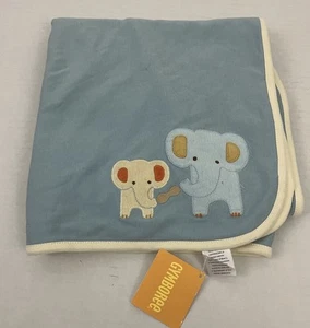 Manta elefante reversible Layette Gymboree Creatures grandes y pequeños para niños nueva con etiquetas - Imagen 1 de 6