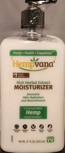HEMPVANA RICH HERBAL Extract Moisturizer Daily Use ~ 17 fl oz - Foto 1 di 1