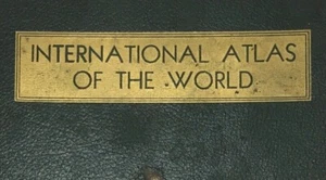 1930s New Int Atlas of the World Post WWI Geographical Publishing Co Map Vintage - Picture 1 of 11