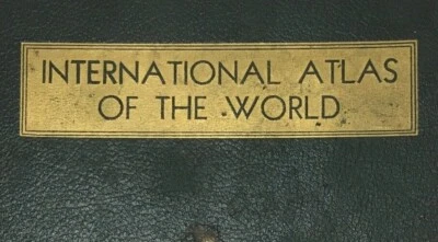 1930s New Int Atlas of the World Post WWI Geographical Publishing Co Map Vintage Foto 1 de 4