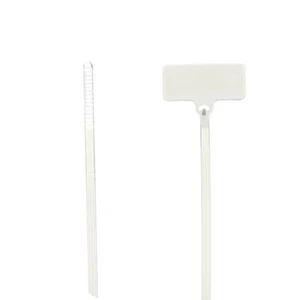 TY-53M 4" TAG Identification Cable Tie, Natural 50 LABELS PER PACK P0590555A - Picture 1 of 2