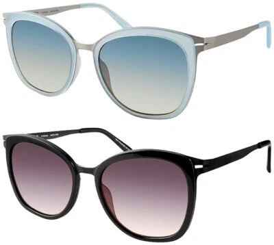 Gafas de sol para mujer Modo polarizadas titanio mariposa con degradado - MS455S Japón Foto 1 de 2