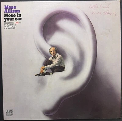 SIGNED MOSE ALLISON - MOSE IN YOUR EAR - ATLANTIC Vinyl LP JSA COA MINT- - Imagem 1 de 4