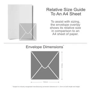 Sobres cuadrados de colores Cove Blue 155 mm x 155 mm engomados 120 g - Imagen 1 de 1
