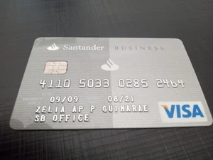 Brasil - Santander Bank - Visa - Business - Expired Card - Picture 1 of 2