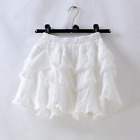 Women High Waist Ruffles Skirt Tutu Layered Petticoat Pleated Frill Tiered Skirt