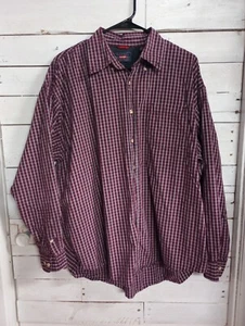 Wrangler Herren XL Baumwolle Langarm Hemd mit Knopfleiste kariert rot Freizeit  - Bild 1 von 9