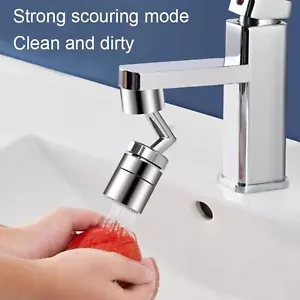 360° Swivel Faucet Extender Aerator Splash-proof Bubbler 22/24mm Kitchen Sprayer - Picture 1 of 6