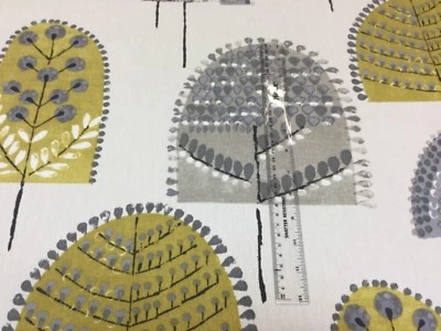 ILIV SMD iliv/SMD SCANDI WOOD Ochre Cotton Fabric.Curtains/Upholstery/Craft/Cushions