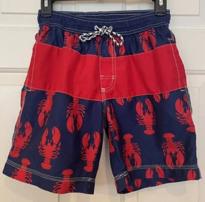 Bañador Gymboree Niños Rojo y Azul Langostas Talla XS-4 ¡¡USADO EN EXCELENTE ESTADO!!! Foto 1 de 4