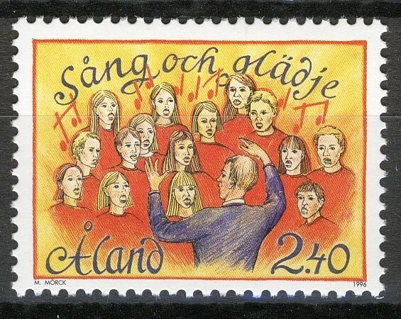 Aland, Åland 1996, 2,40M festival de música finlandês-sueco muito bom estado, sem marca de charneira, Mi 115 - Imagem 1 de 1