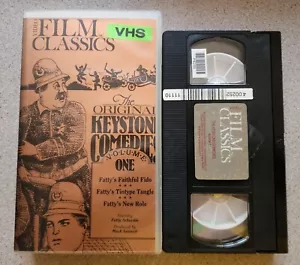 The Original Keystone Comedies Vol 1 VHS Fatty Arbuckle Silent Slapstick CUT BOX - Picture 1 of 3