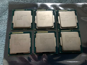 Job Lot of 6 Intel LGA1150 CPU's. i3 4330T. 4130T. 4160T Pentium G2020T. G3220 - Picture 1 of 1