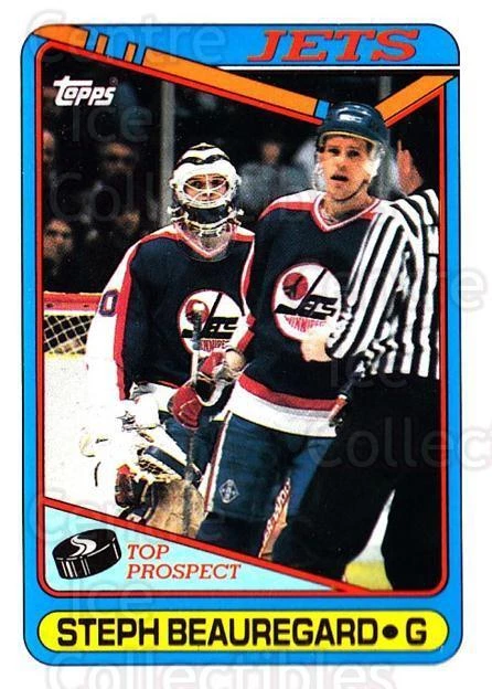 1990-91 Topps #223 Stephane Beauregard - Image 1 of 1