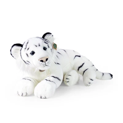 TEDDYS ROTHENBURG Kuscheltier Tiger liegend 60 cm weiß Plüschtiger