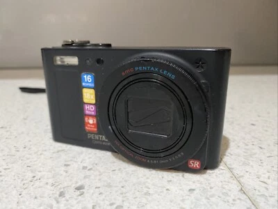 Pentax Optio RZ18 Black Compact Digital Camera, 16MP 18x Optional Zoom (see Des) - Image 1 of 4