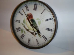 Beautiful Bird 11.75" Wall Clock - Picture 1 of 3