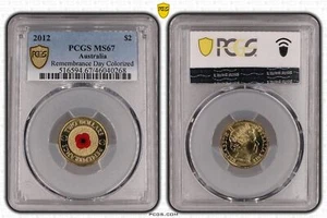 Australia 2012 $2 (Regular strike) Red Poppy PCGS MS67 #0268 - Picture 1 of 1
