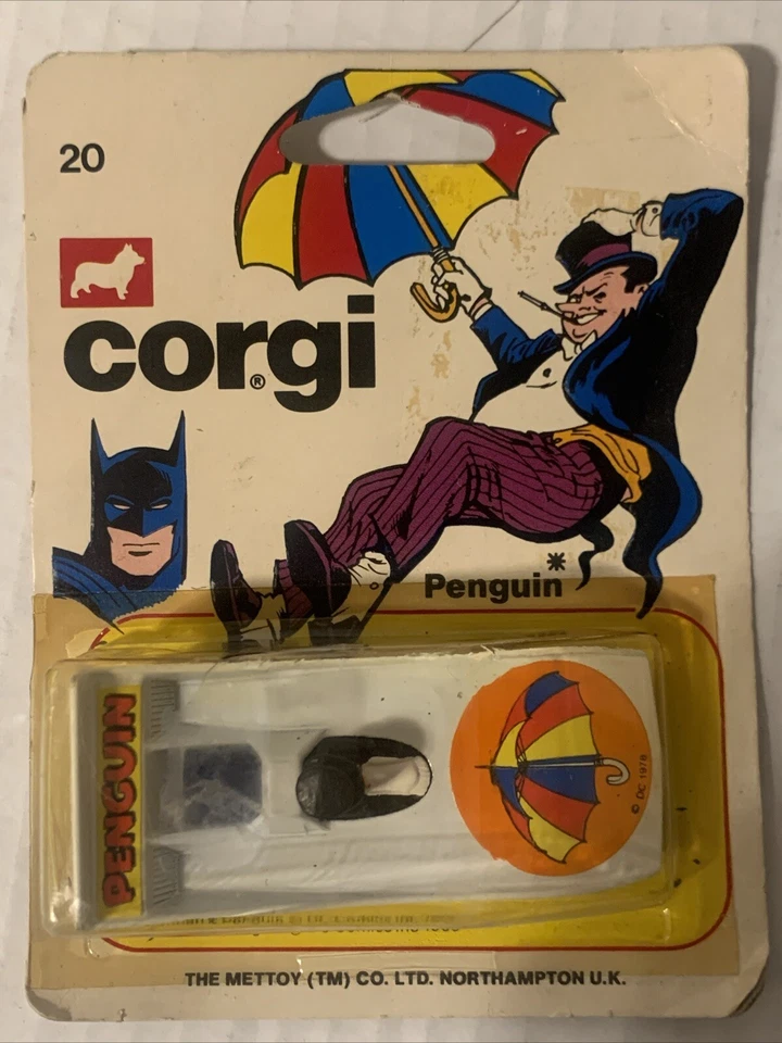 #Antiguo juguete de Batman# CORGI Juniors Batman Pingüino Diecast modelo de coche Mettoy Foto 1 de 4