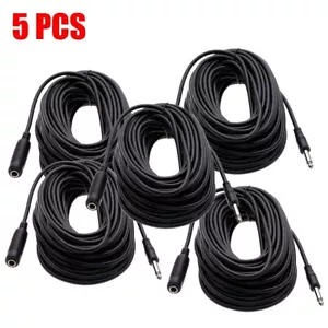 5x 25Ft 1/4" Mono TS Male to Female Audio Speaker Instrument Guitar Cable Cord - Picture 1 of 3