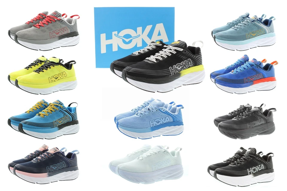Hoka Bondi 6 Running Shoes Hoka One Men's Low Top Cushioned Sneakers 1019269 USA - Image 1 of 1