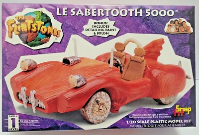 LINDBERG THE FLINTSTONES LE SABERTOOTH 5000 SNAP FIT KIT  *FACTORY SEALED BOX* - Image 1 of 4