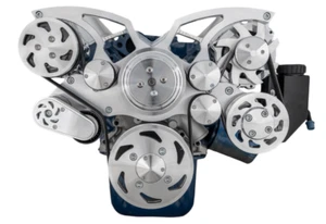 Small Block Ford 289 302 351W Serpentine Pulley Kit A/C ALT PS All Inclusive SBF - Bild 1 von 3
