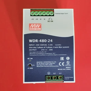 One For MEAN WELL New WDR-480-24 24V 20A Switching power supply Free Shipping - Picture 1 of 2