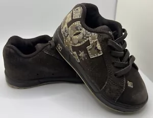 Vintage DC Shoes Court Graffik Le Toddler Shoes Size 6T Skateboard Camo Leather - Picture 1 of 11