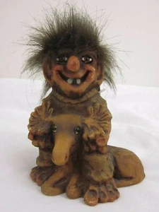 6" Fosse-Troll - Troll with Moose - Handmade in Norway - Picture 1 of 11