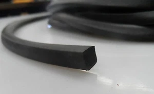 WEATHER STRIP EPDM SPONGE RUBBER,8 MM x 9.5 MM SECTION,SOLD BY THE METER, - Picture 1 of 2