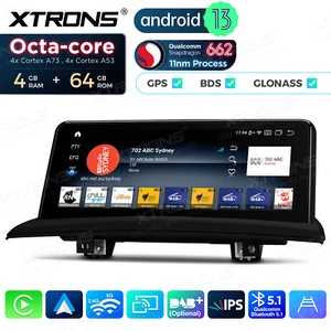 10.25" GPS Stereo Navi DAB+ Android 13 8 Core 4+64GB For BMW X3 E83 MASK - Picture 1 of 19