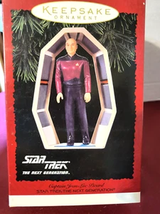 1995 Hallmark Star Trek, Captain Jean-Luc Picard Christmas Ornament ￼ - Picture 1 of 4