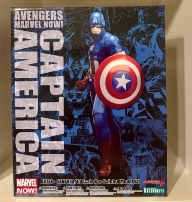 NEW Marvel Now! Captain America Avengers ARTFX+ Kotobukiya 1/10 scale statue - Image 1 of 4