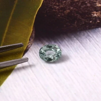 AAA Qualität 8x6 MM Natürlich Ceylon Grün Spinell Lose Oval Edelstein Schnitt - Bild 1 von 4