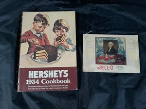 2 Vintage Hershey's & Jello Heritage Illustrated Cookbooks  - Picture 1 of 12