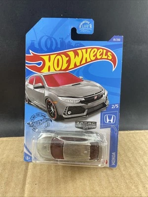 ERRO DE PACOTE Hot Wheels Zamac Honda, 2018 Honda Civic Type R 2/5, 1:64 - Imagem 1 de 3