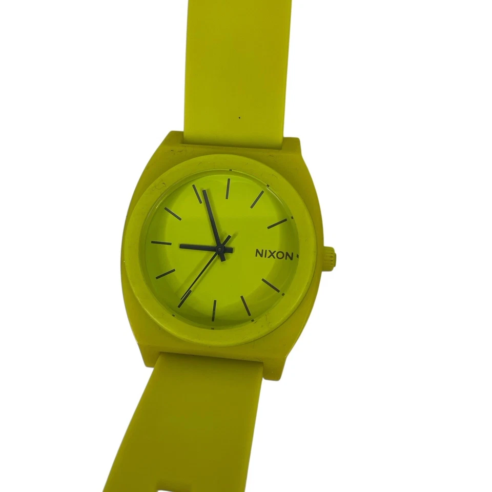 NIXON MINIMAL "THE TIME TELLER P" 10F  WATCH Yellow Dial New Battery - Image 1 of 4