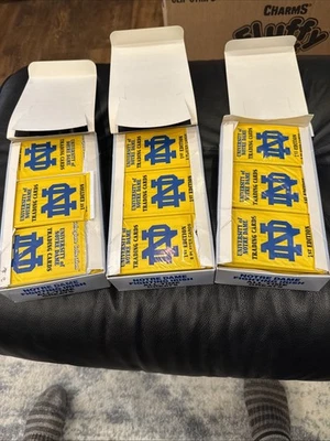 Notre Dame Collegiate Collection 1st Edition Trading Cards 108 Packs 3 Boxes - Image 1 of 2