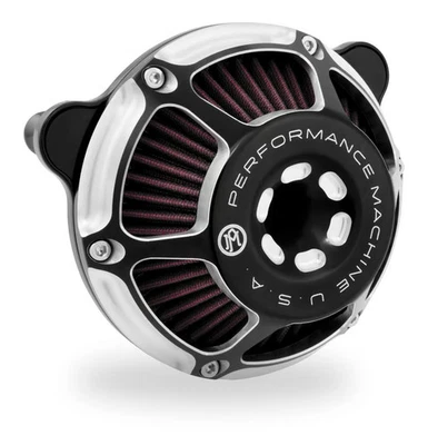 Performance Machine Max HP Air Cleaner - Contrast Cut Motorcycle 0206-2124-BM - Image 1 of 4