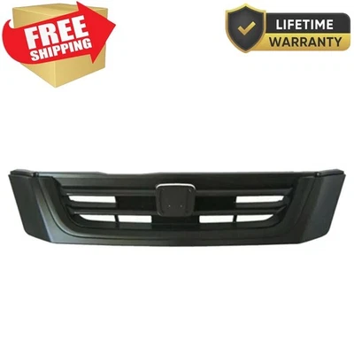 For 1997-2001 Front Bumper Grille with grill Molding 4-Door Honda CR-V Plastic Foto 1 de 4