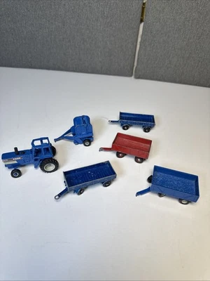 Matchbox Mercedes Trailers by Lesney And Ertl Tracker Trailers Lot Of 6 - Image 1 of 4