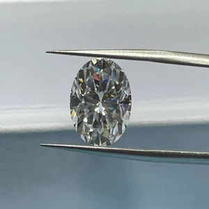 6 Ct Oval Cut Loose Lab Grown CVD Diamond Natural D Color VVS1 Clarity Certified - Picture 1 of 14