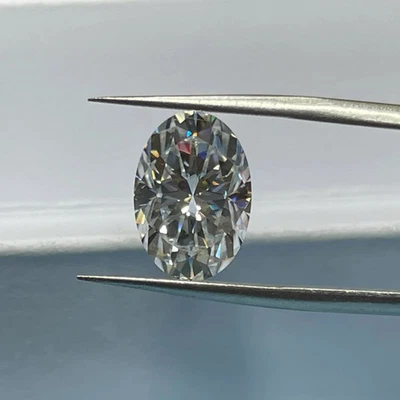 6 Ct Oval Cut Loose Lab Grown CVD Diamond Natural D Color VVS1 Clarity Certified - Image 1 of 4