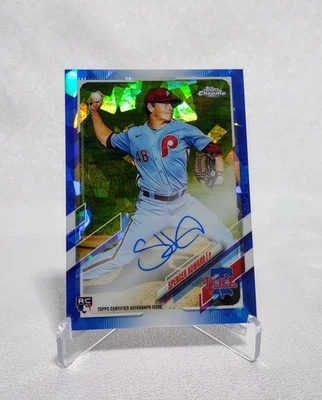 2021 Sapphire Chrome Rookie Auto Spencer Howard #RA-SH 💎 Phillies Pitcher - Image 1 of 4