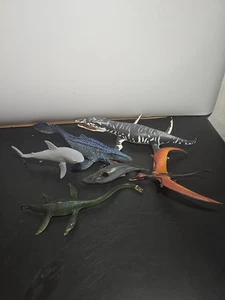 6x Kronosauras Mosasaurus Elasmosaurus Dinosaur Figure Safari Ltd. Jurassic Park - Picture 1 of 5