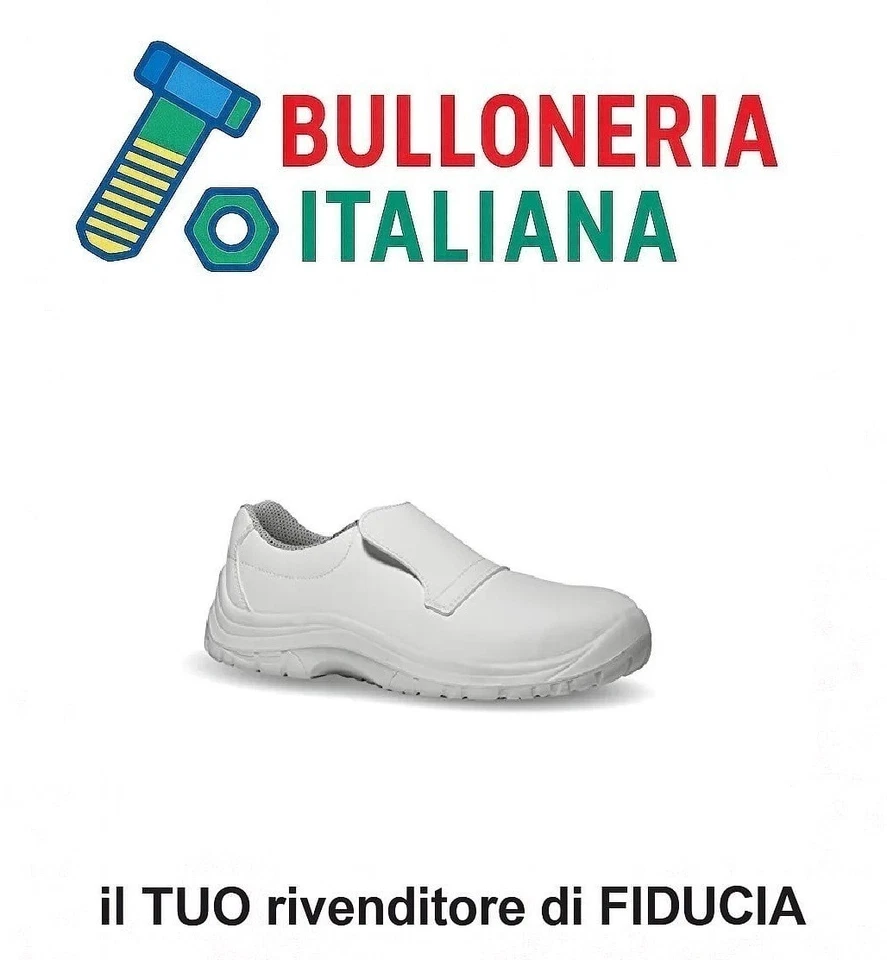 Scarpe antinfortunistiche bianche S2 SRC uomo donna cucina ospedale lavoro - Immagine 1 di 2